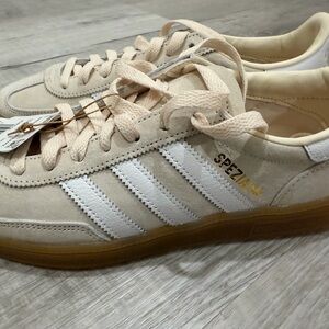 Adidas Spezial Beige and White Sneakers